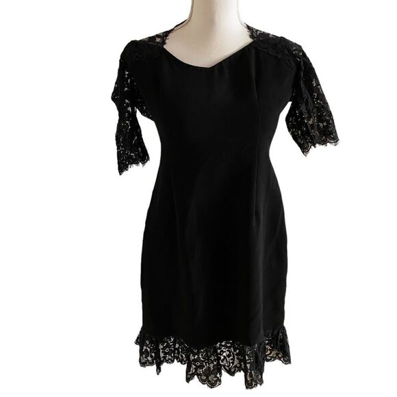 Black Lace Dress Size Medium - Picture 4 of 6